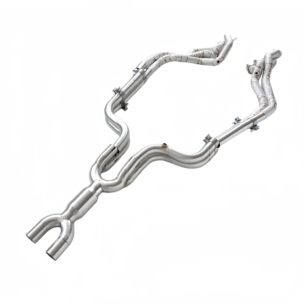 Exhaust Manifold Pipe Header Downpipe Stainless Steel for  Mustang GT 5.0 2015-2023 Racing Performance Sports Car Power