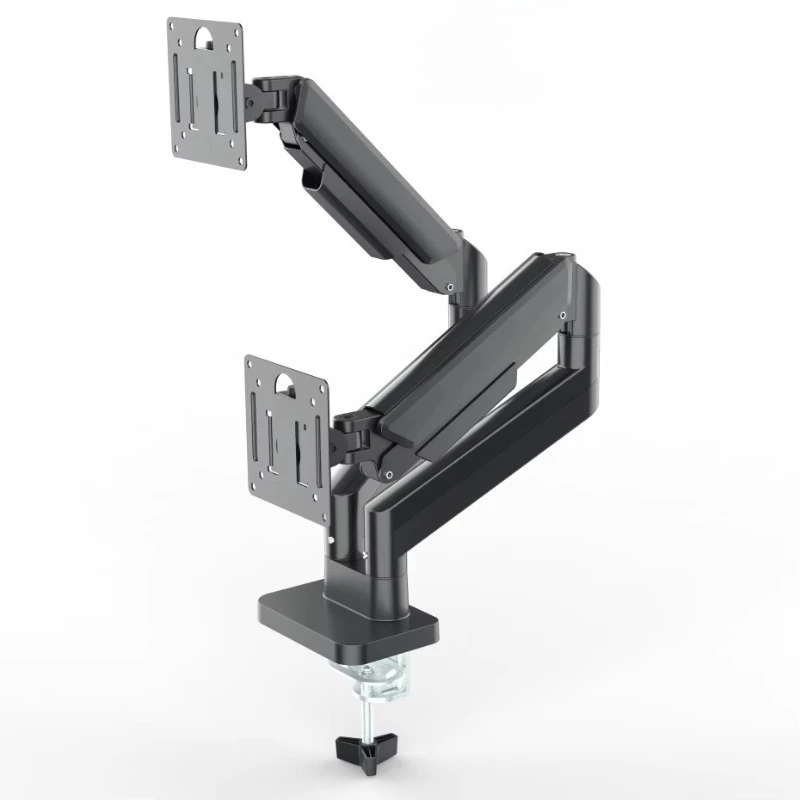 Dual monitor arm mounting computer monitor bracket desktop bracket