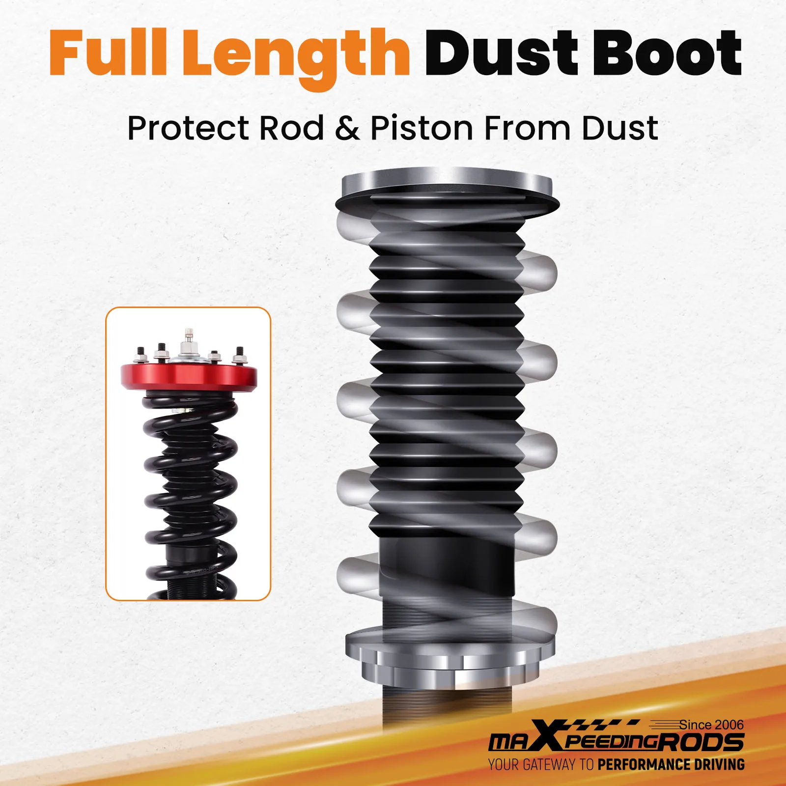 Front Coilovers Left Right for Jaguar XJ / XJ8 / XJR 2003-2009 X350 X358