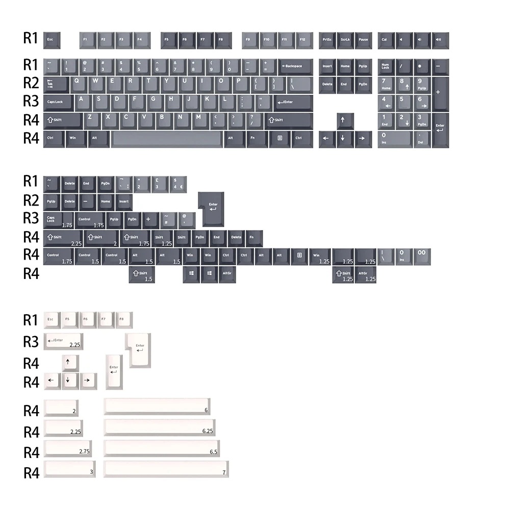 Imagem -02 - Doubleshot Keycap para mx Stem Teclado Juízes Fantasma gj Apollo Cereja Pbt 60 65 87 104 Xd64 Xd68 Bm60 Bm65 60he Pilhagem