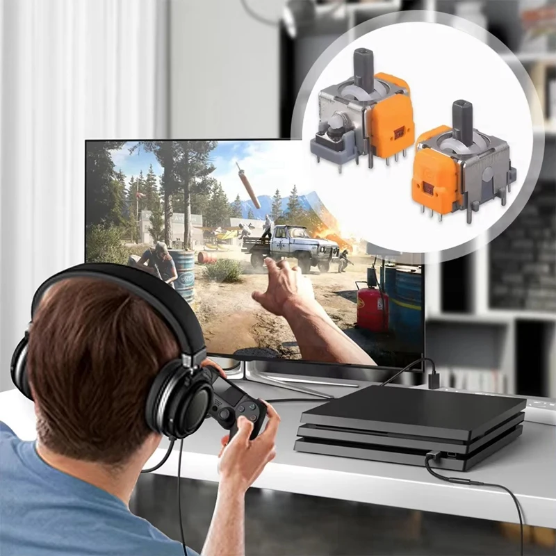 10PCS Halle Elektromagnetische Joystick Für PS5 Gamepad Reparatur Teile Joystick Modul Keine Driften Thumbsticks