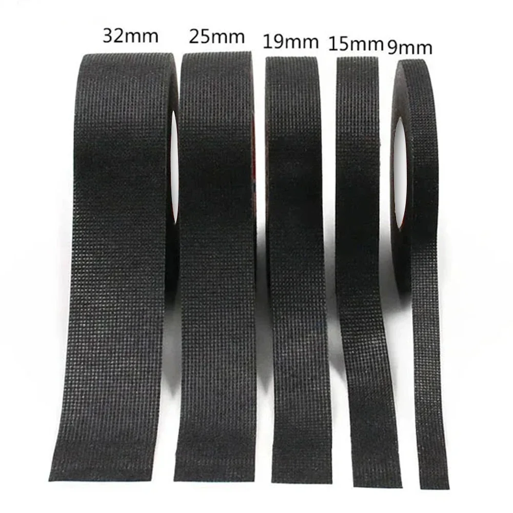 Black Automotive Wire Harness Flannelette Tape Non-woven Circuit Insulation Tape Anti-abnormal Noise Reduction Wrapping Tape