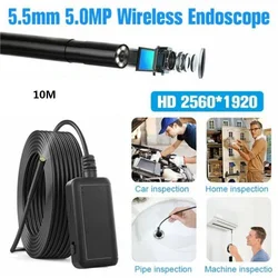 5.5mm 2/5/10 meters 6LED Industrial Endoscope 1080P Wifi wireless HDBorescope Inspection Camera for iPhone Android iOS