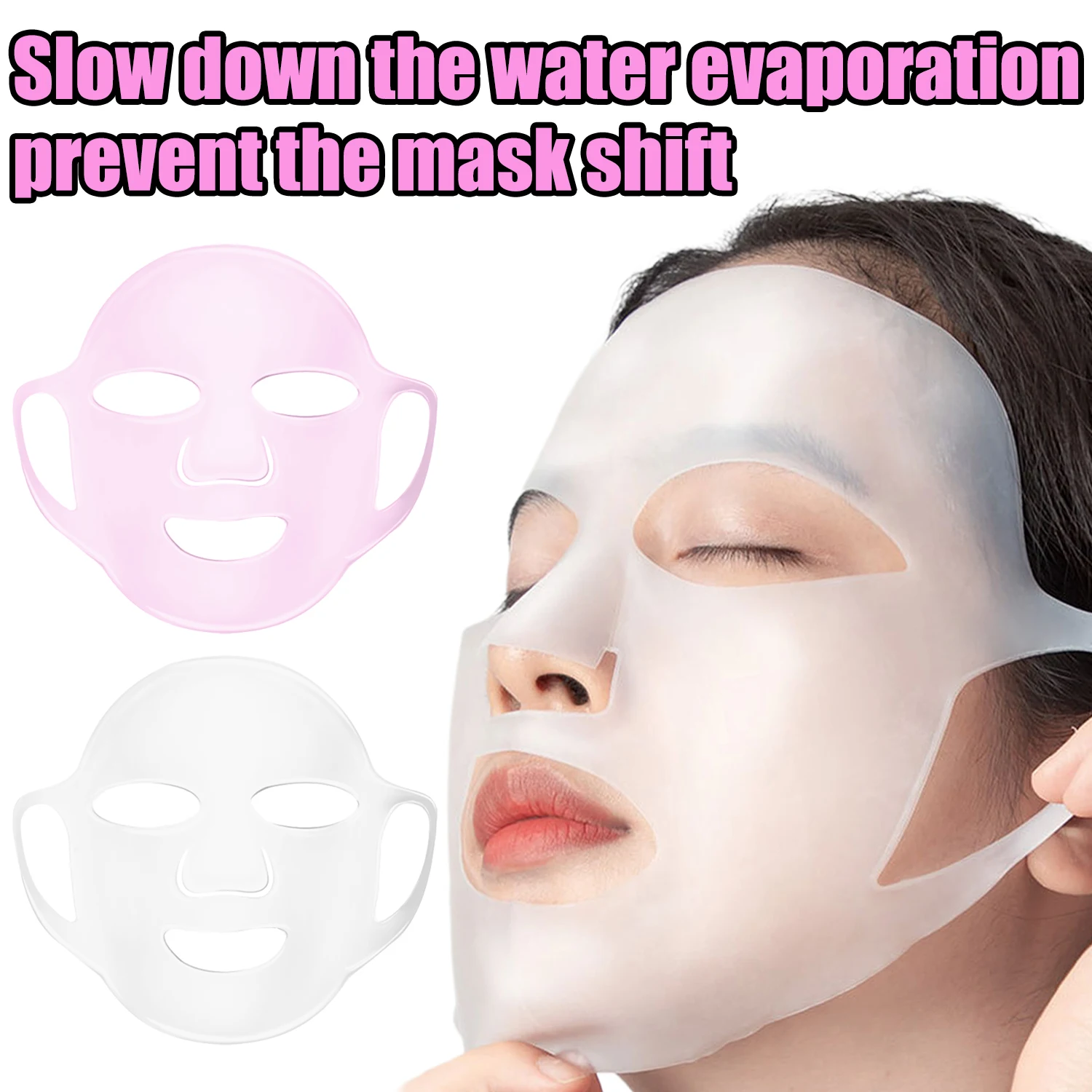 3D Silicone Ear Hanging Mask Cover Reusable Moisturizing Face Skin Care Firming Facial Shaping Fixed Masks Firming Beauty Tools