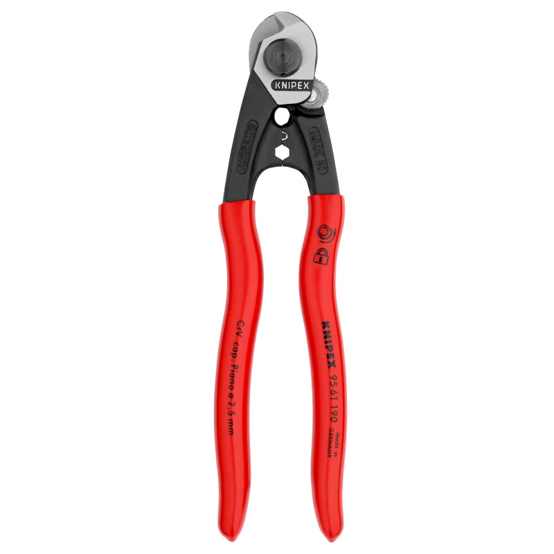 KNIPEX Multi-Component Wire Rope Cutter High leverage Cutting Pliers for Bowden cable and  Wire Rope NO. 9561190