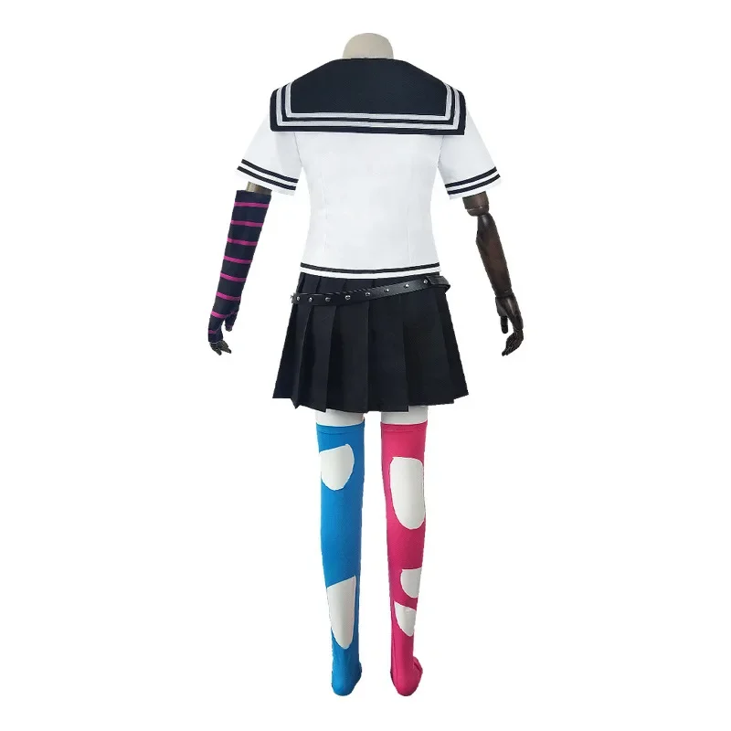 Anime Game Danganronpa 2 P2 Ibuki Mioda Cosplay Kostuum Vrouwen Dagelijks Matroos Pak Jform Halloween Rollenspel Pruik Volledig Pak