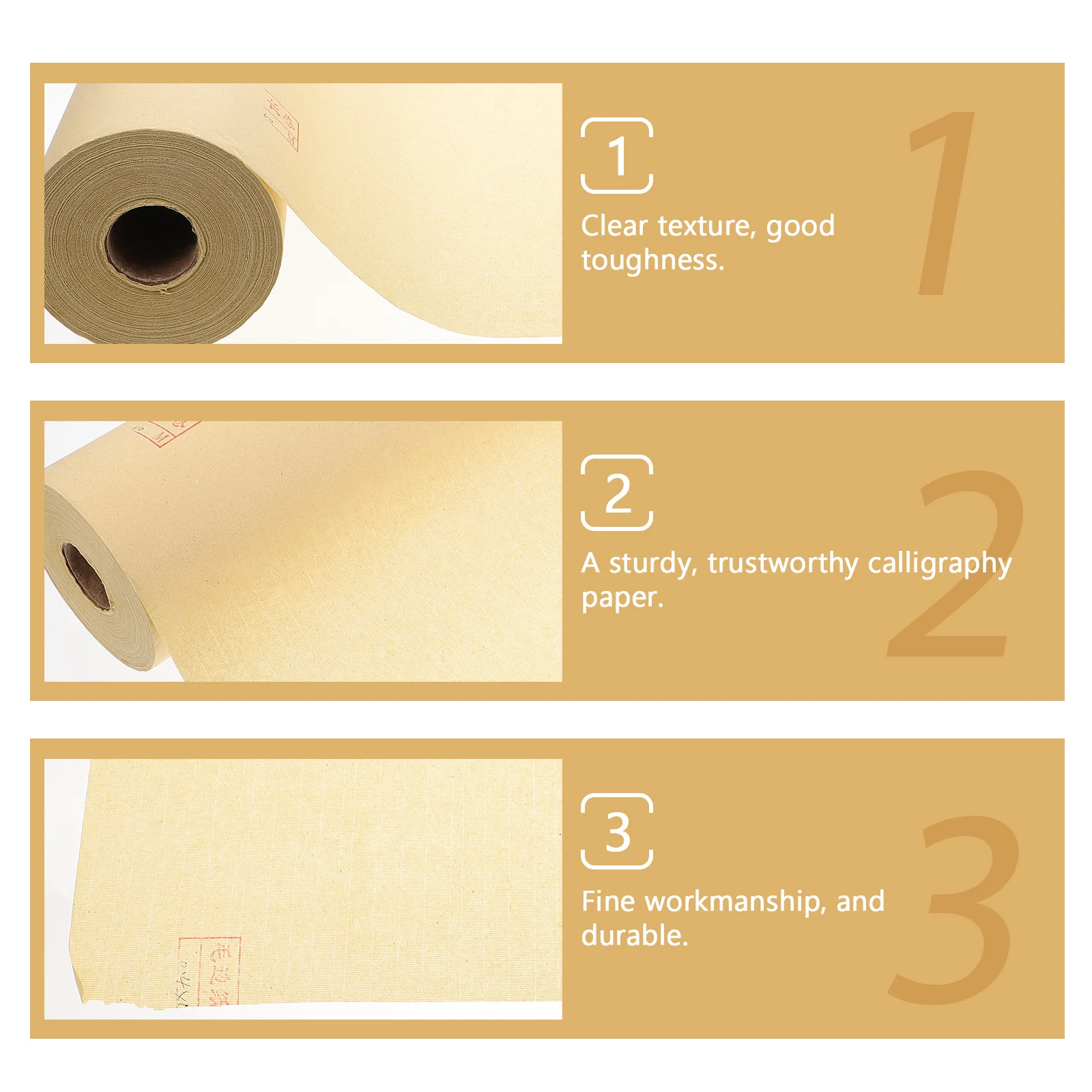 

1 Roll Soft Yet Tough Xuan Paper Ideal for Beginners and Artists Calligraphy Practice Writing Rice Paper Maobian Sheet