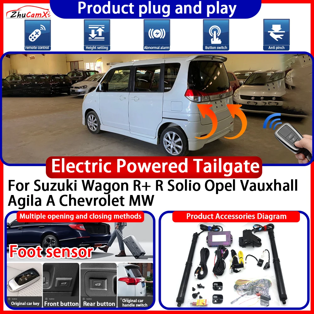 Powered Tailgate for Suzuki Wagon R+ R Solio Opel Vauxhall Agila A Chevrolet MW Anti Pinch Smart Intelligent Control Gate Lift