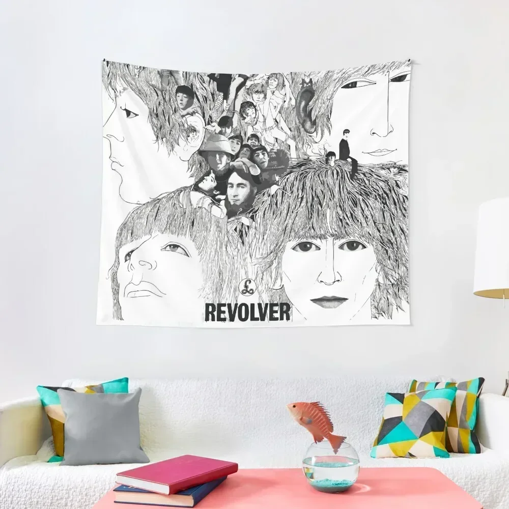 Revolver Album Cover Tapestry Room Ornaments Outdoor Decoration Home Decorations Aesthetic Wall Mural Tapestry