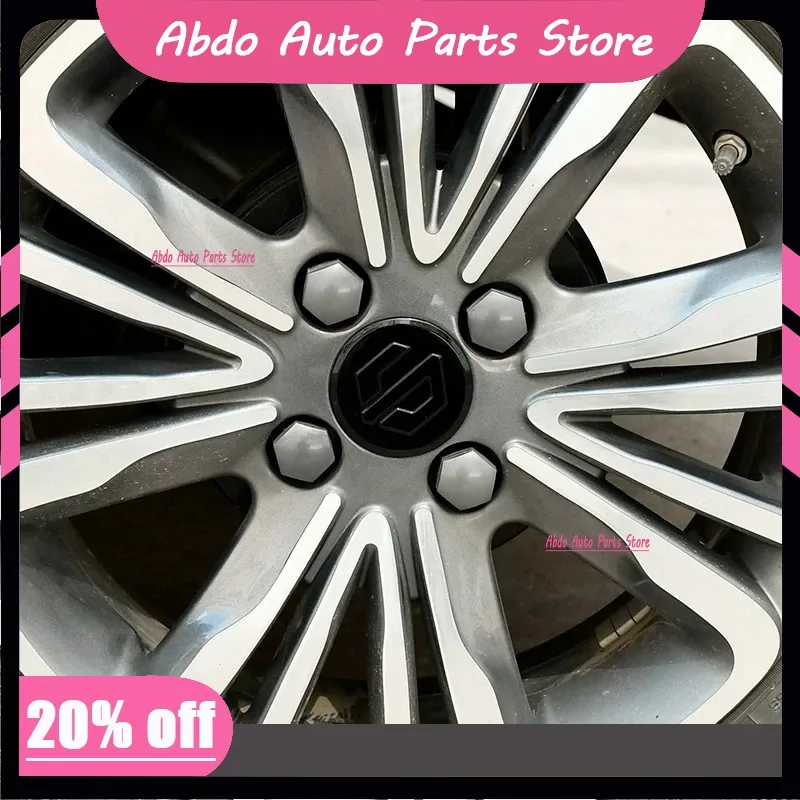 Abdo Abdo For Leapmotor T03 2024 2025 2026 Car Wheels Cap Hub Center HubCaps Emblem Dust-proof Cover Hubcaps Stickers Accessorie