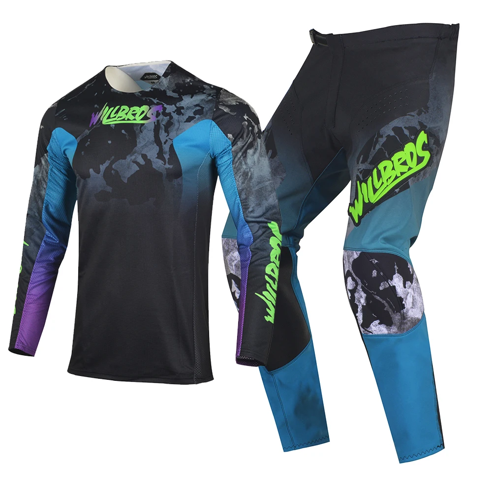 Willbros MX Jersey Pants Combo 180 360 Gear Set Motocross Dirt Bike BMX UTV Enduro Cycling Suit