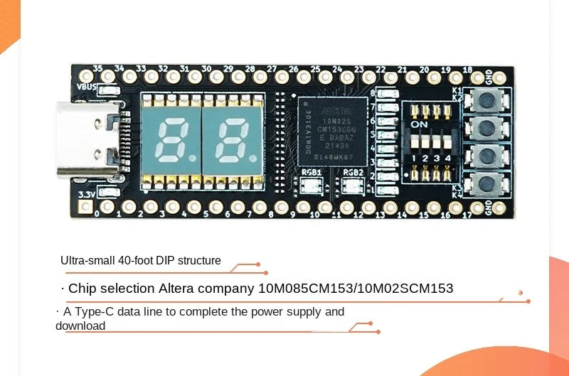 AlteraMAX10 FPGA development board integrated downloader recommendation introduction learning