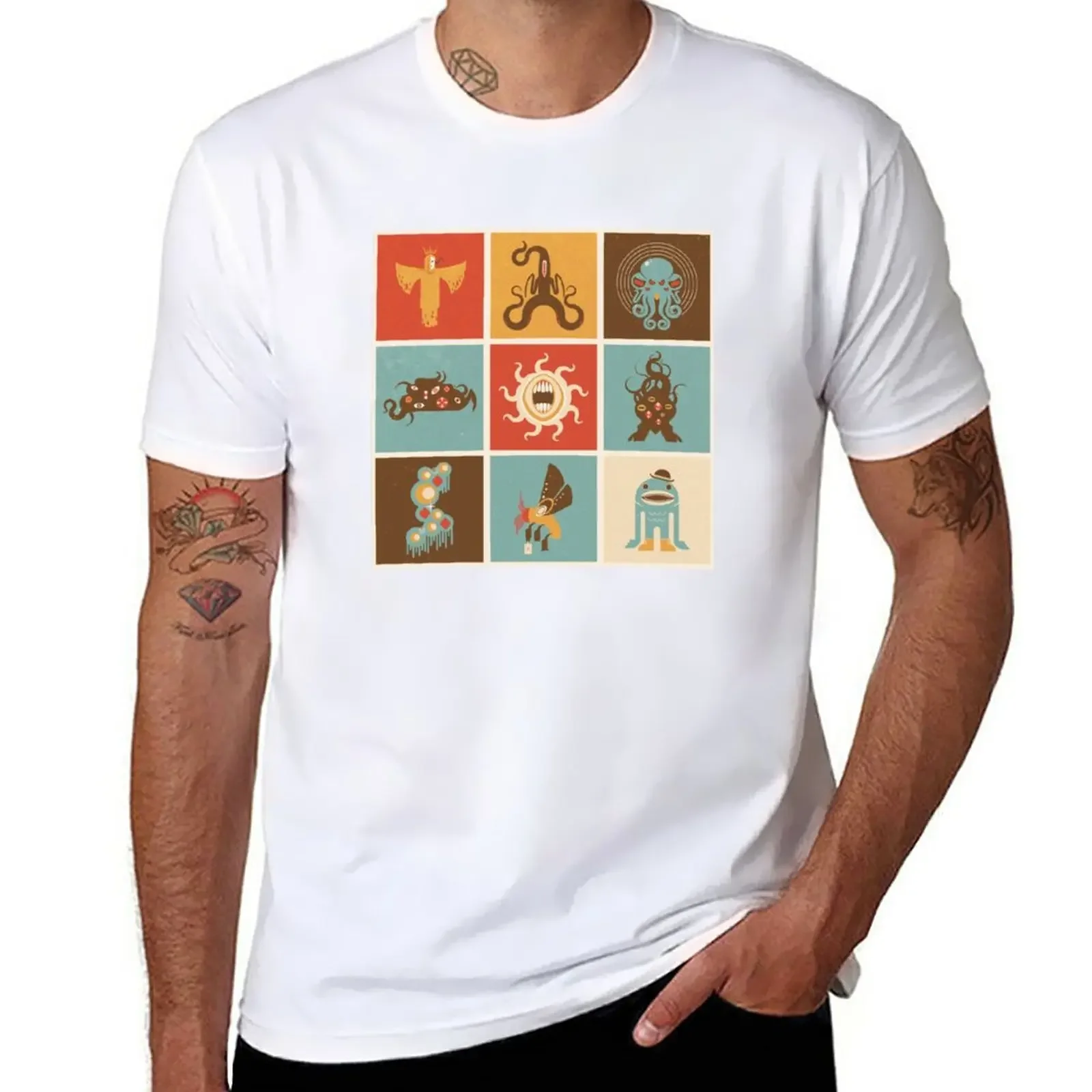 The Lovecraftian Squares T-Shirt blanks cute tops oversized t shirt men