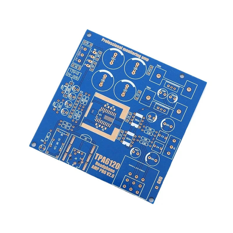 Tpa6120a2 headphone amplifier - bare board - gold-plated military-grade pcb