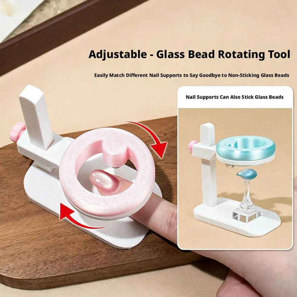 adjustable height Automatic cat-eye nail tool, super strong rotating French manicure gel polish glass bead magnet DIY nail art
