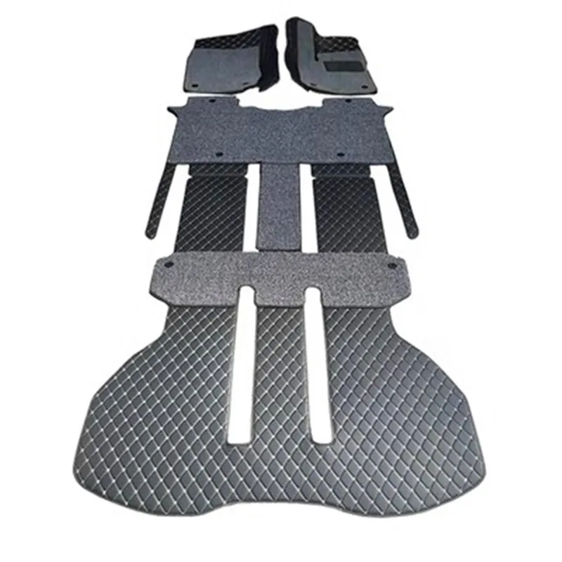 Top quality rugs! Custom full set car floor mats for Right hand drive Toyota Alphard 2025-2002 7 8 seats double layers carpets