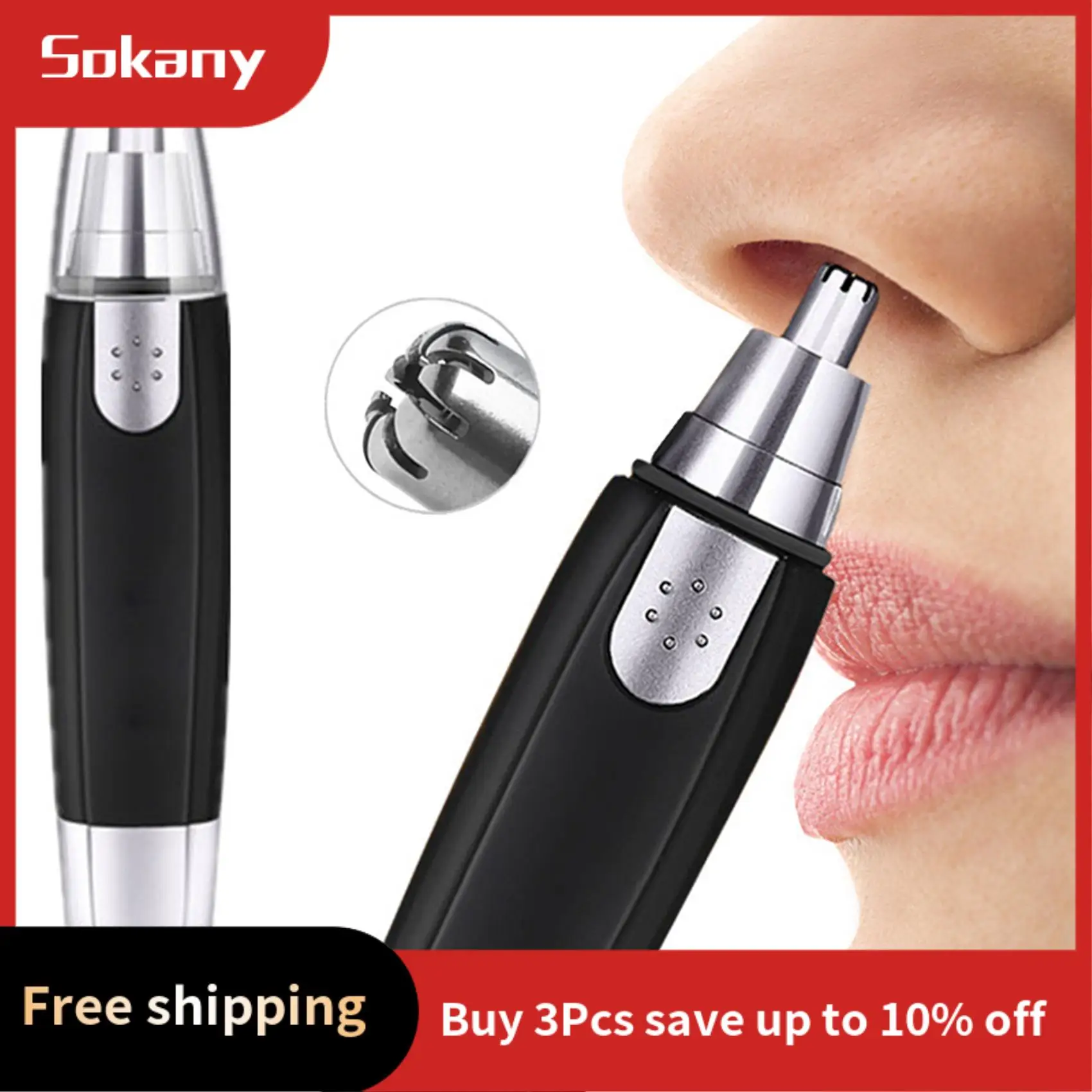 

HIM-2X New Electric Nose Hair Trimmer Ear Face Clean Trimmer Razor Removal Shaving Nose Face Care Kit For Men And Women