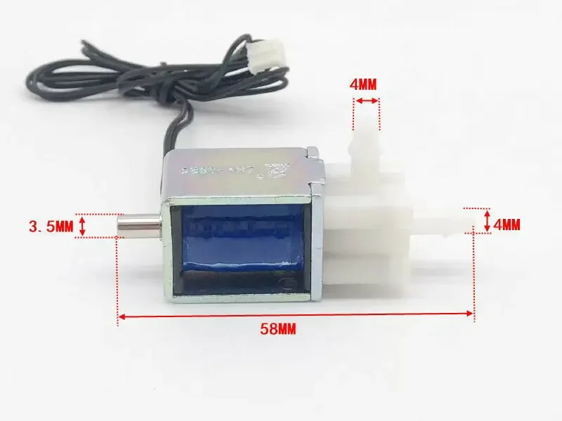 DC 24V 130mA Micro Electric Solenoid Valve 2-Position 3-Way Port Air Gas Flow Control Mini Solenoid Valve 0-350mmHg
