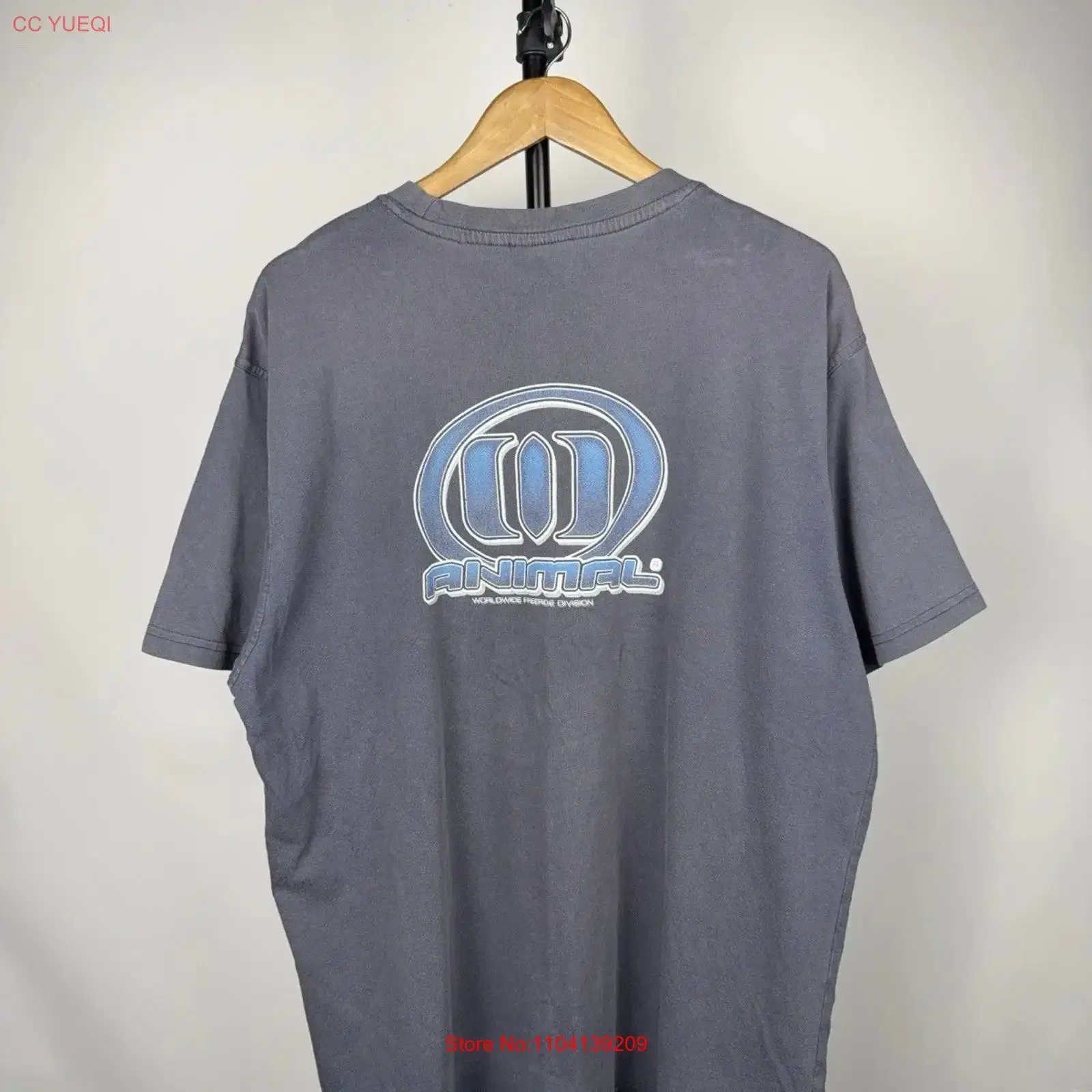 90s Animal Worldwide Freeride Division T Shirt Men s XL XXL Size vintage Washed designer clothes Soft homme Unisex Versatile