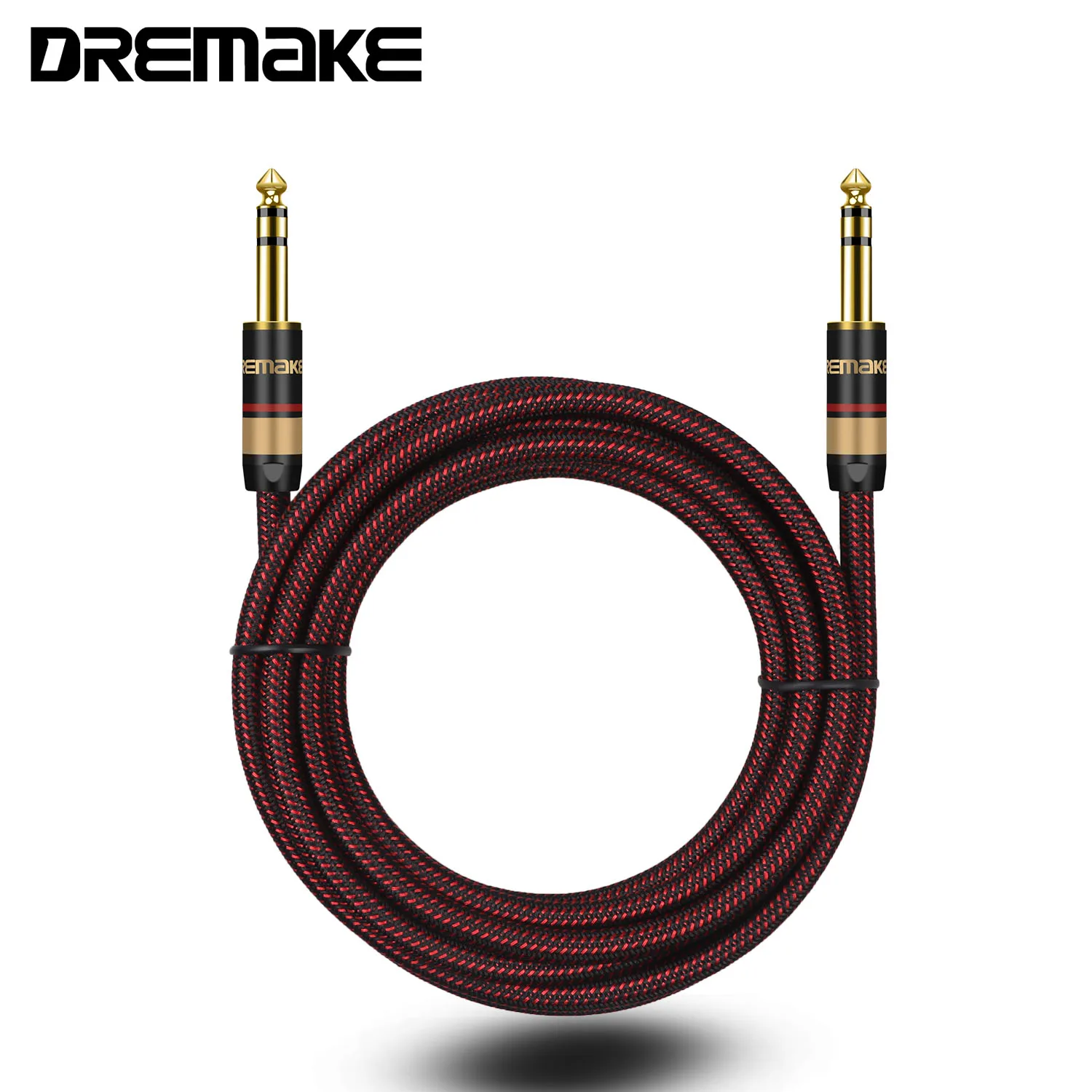 

Hifi Stereo Audio Line TRS 1/4 Inch Male To Male Guitar Amp Cord 6.5mm To 6.5mm,for Guitar Sax Speaker Amplifer Mixer Equalizer