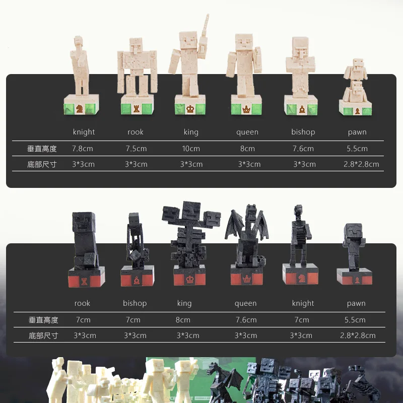 재미있는 어린이 게임 체스 세트, 부모-자녀 상호 작용 세트, 생일 선물, 마이 월드 보드 