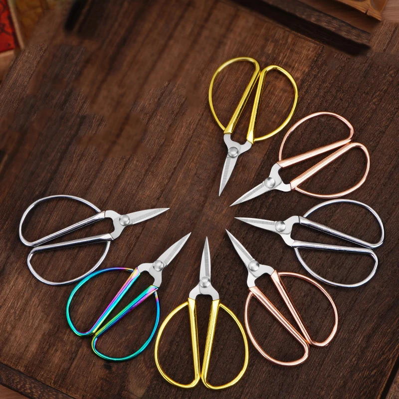 Mini Stainless Steel Scissors Vintage Small Tailor Scissors Durable Embroidery Scissors Fabric Thread Cutter Tool For Sewing