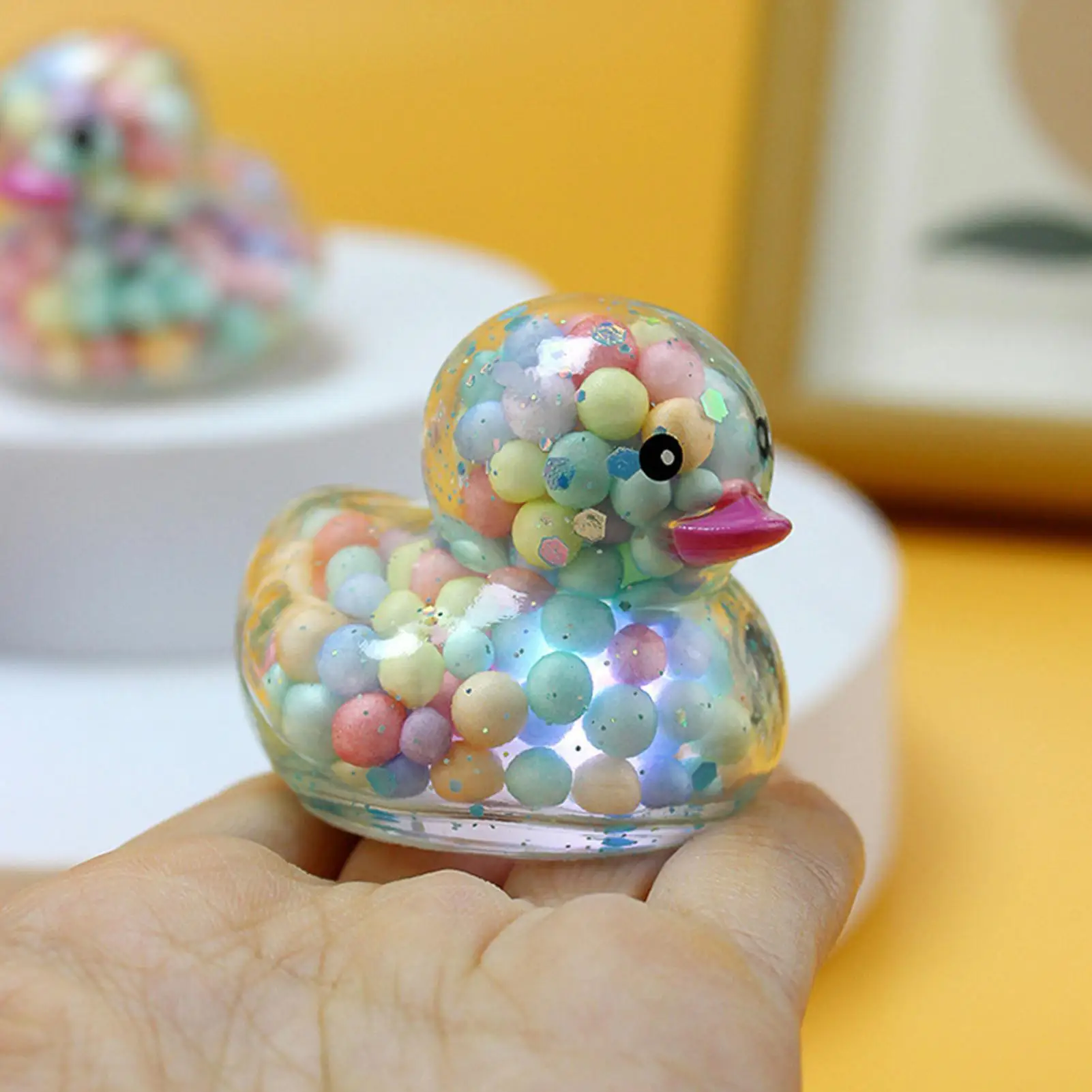 LED Light Up Ducks Kids Toy Birthday Party Favors Classroom Prizes LED Glowing Duck For Boys Girls Nursery Bedroom Desk Travel