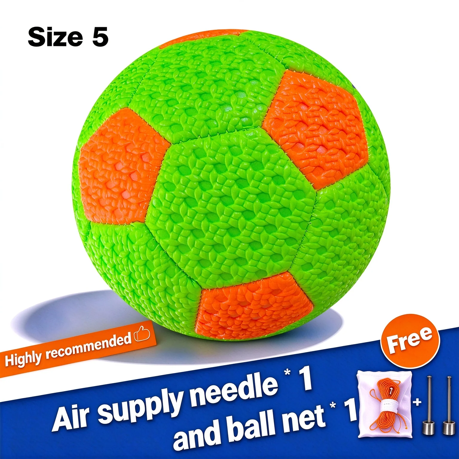 Standard Size 5 Soccer Ball Leakproof Campus Football Wear Resistant New Rubber Soccer Ball Elastic Football
