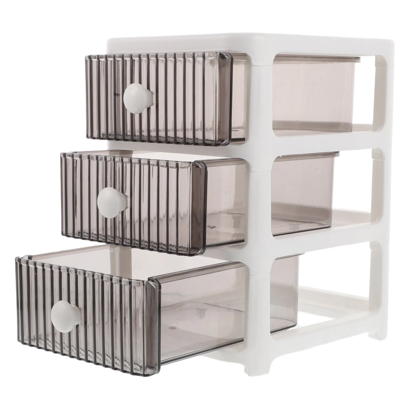 3 Tier Transparent Drawer Organizer For Makeup Storage Box Organizer Desktop Bathroom Countertop Multilayer Clear