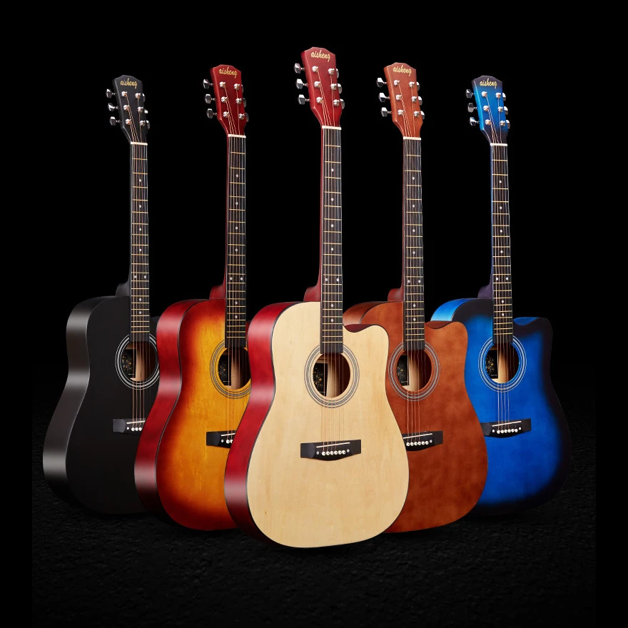 

Raysen Plywood Acoustic Guitar 41 Inch Basswood KBT Guitar