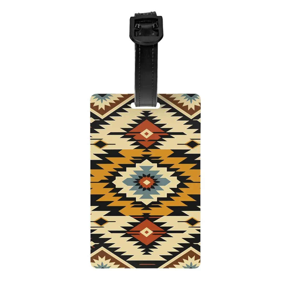 Native American Patterns Gepäckanhänger für Reisekoffer, Sichtschutz, Name, Ausweis