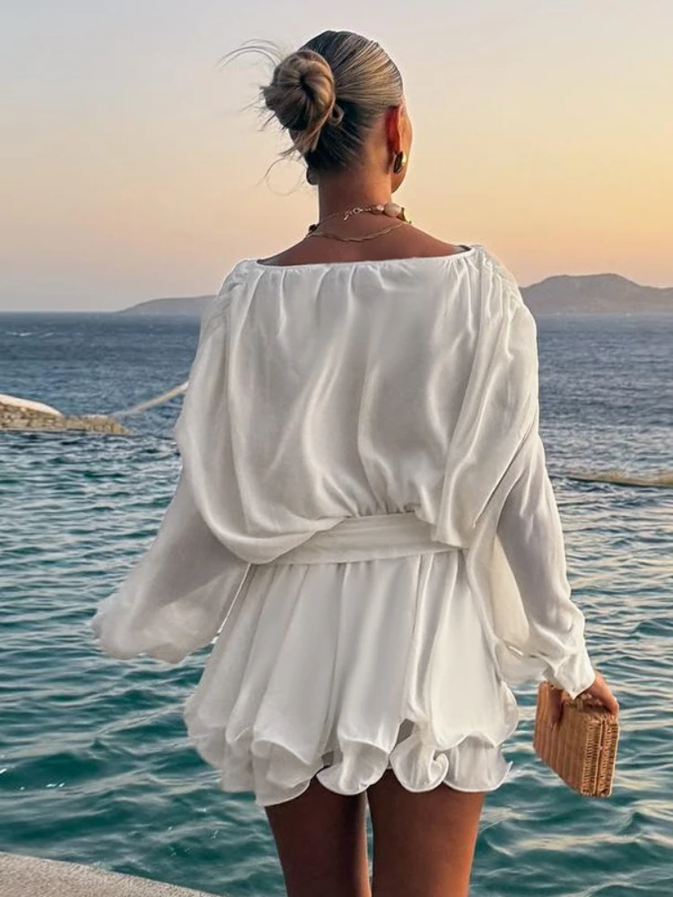 Autunno 2025 Modelli autunnali, Temperamento stile moda Casual a maniche lunghe Un pendolo Modello quotidiano Abito sottile Donna Cw71080