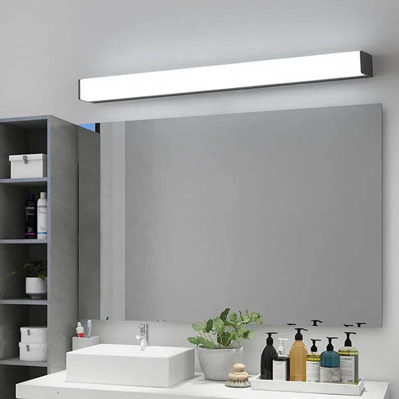 

Home 6W 8W 10W LED Wall Lamp Super Bright Long Strips Led Mirror Light Simple Indoor Decors Acrylic Lights for Bathroom Bedroom