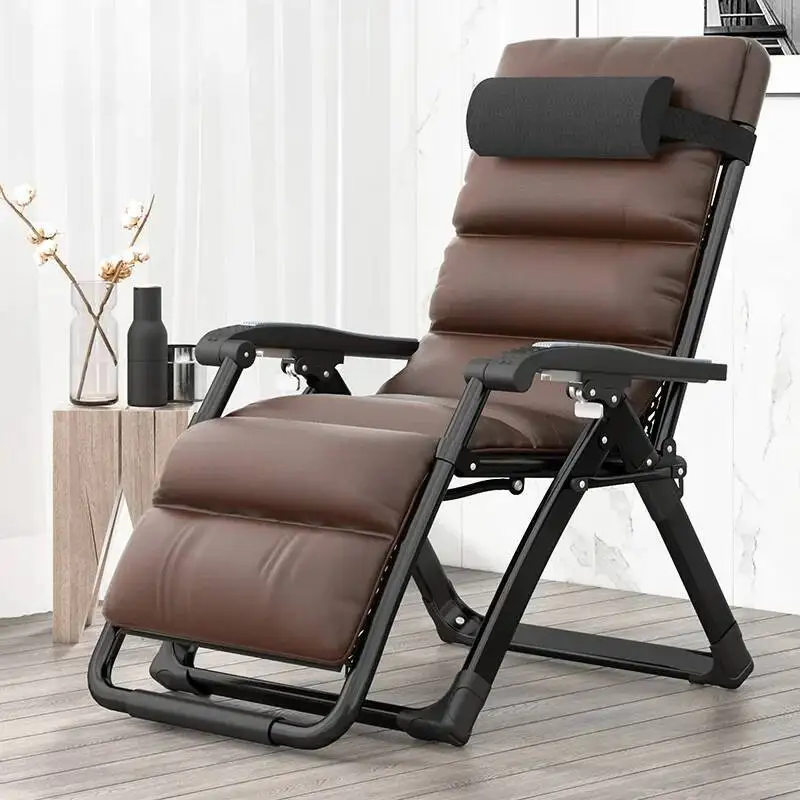 Chaise Lounge relajante de ratán, sillón plegable para oficina, hogar, relajación, balcón perezoso, Sillon, muebles de terraza reclinables QF50TY