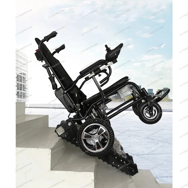 Lightweight Folding Electric Wheelchair for Adults | Stair Climbing Aid