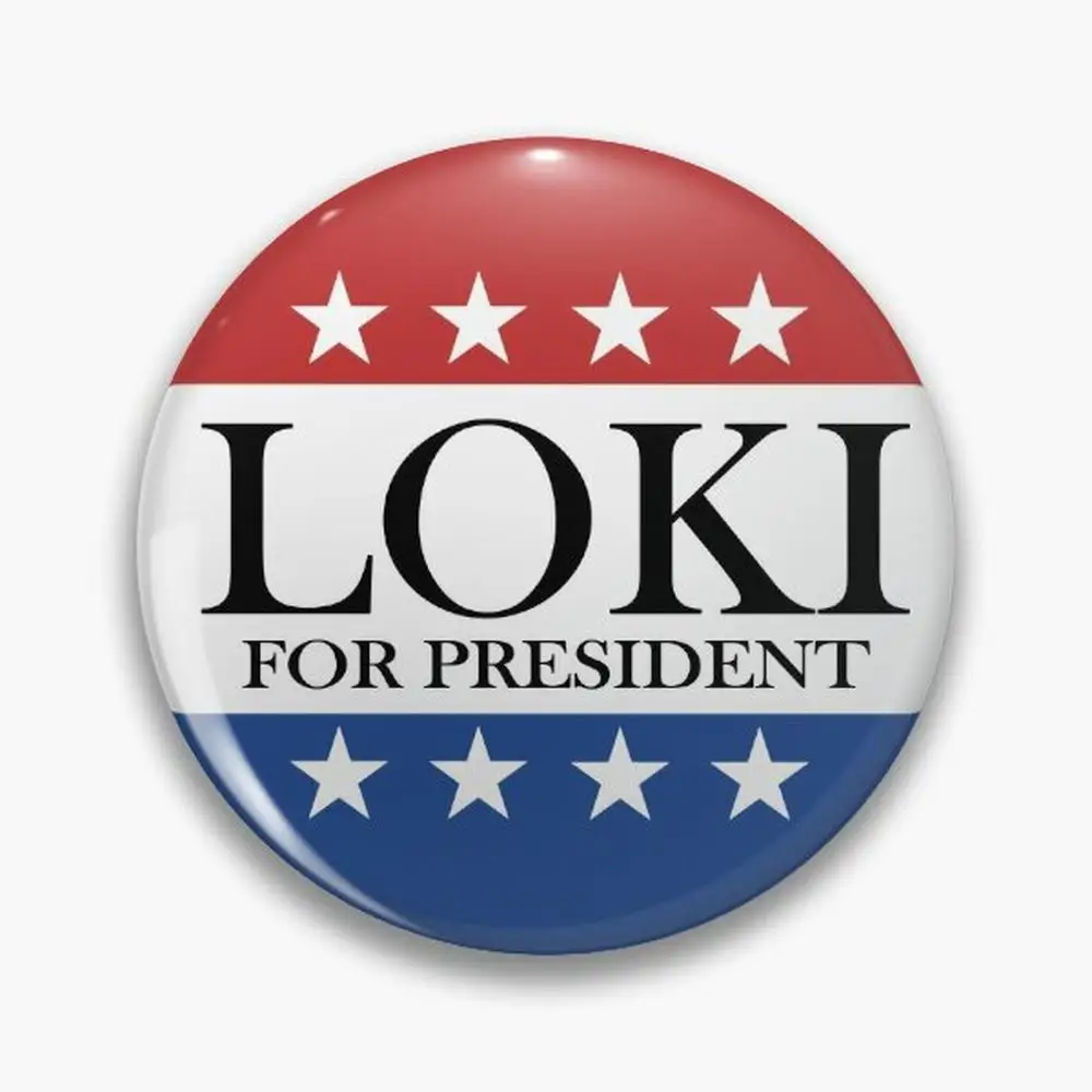 Loki for president | Pin Buttons Brooches  Jewelry Accessory Customize Brooch Fashion Lapel Badges