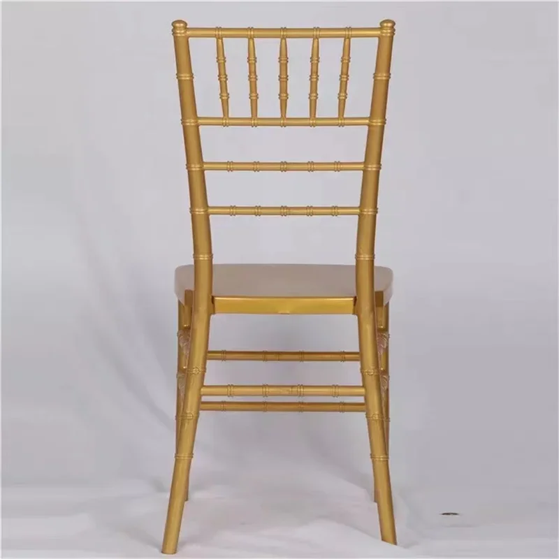 Wholesale Gold Tiffany Resin Plastics Material Detachable Chiavari Chair For Wedding Banquet Hotel Dining Chair