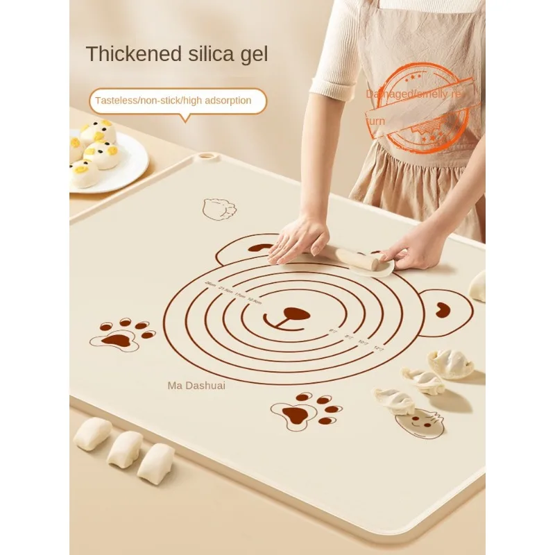 

Food-Grade Silicone Mat, Extra Large Size, Heat Resistant and Non-Slip Surface, Perfect for Fondant, Pastry and Dough Rolling