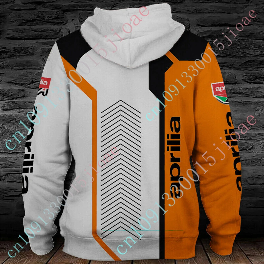 Aprilia Sweatshirt Harajuku Pullover Top Anime Hoodies For Men Women Unisex Clothing Casual Oversize Zip Hoodies Custom Logo