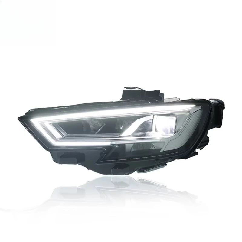 Suitable for 2017-2020 A3 headlight assembly modification to low-profile high-end version with LED lens daytime running