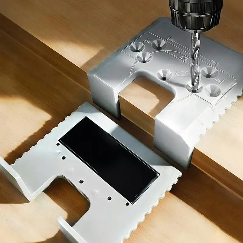 Cabinet Door Installation Fixing Plate Multi-functional Hinge Hole Positioner Accurate Alignmen Magnetic Jig Woodworking Hinges