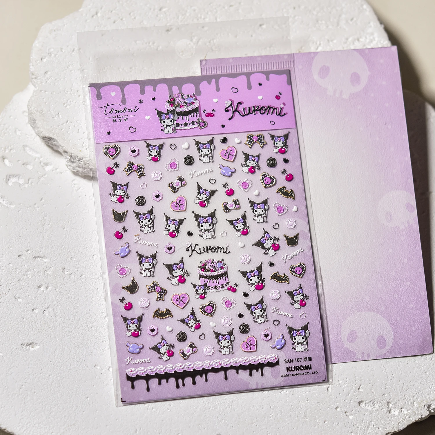 1 قطعة 5D سانريو كورومي سلسلة مسمار الفن ملصقات Miniso مسمار الفن اكسسوارات لطيف نمط مسمار الفن أعواد تزيين #3