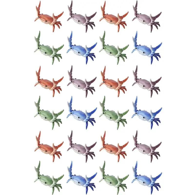 24X Japanese Creative Cute Crab Pen Holder Weightlifting Crabs Penholder Bracket Storage Rack Gift Stationery B