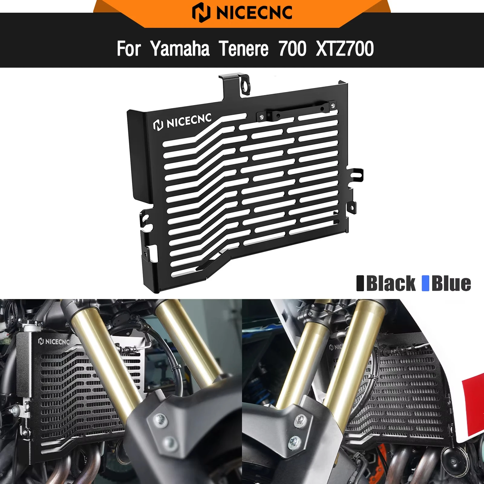 

For Yamaha 2019-2024 23 Tenere 700 XTZ700 T700 Radiator Guard Protector Cover TENERE700 Rally Edition 2020-2024 World Raid 2022