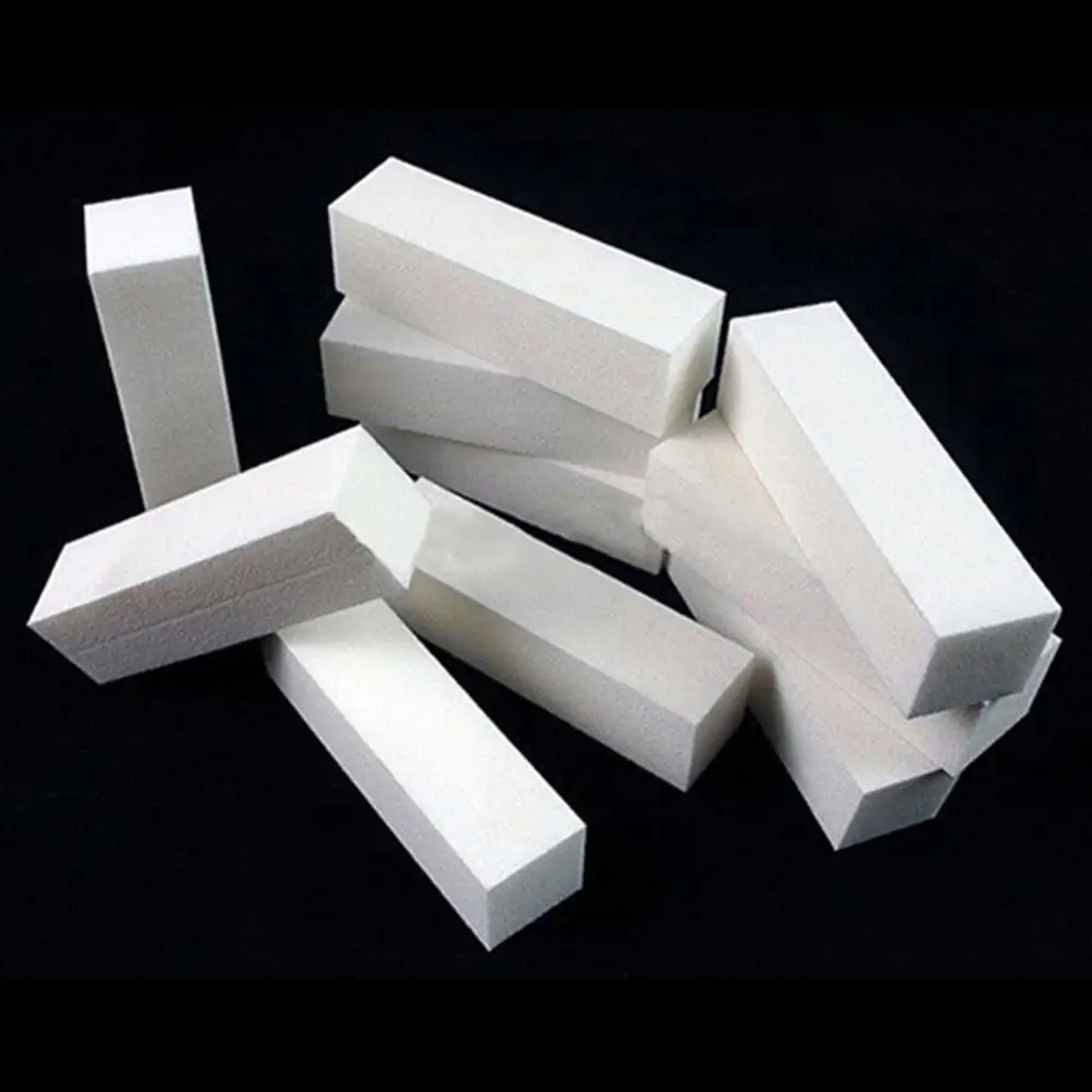 White Nail Art Buffers Sanding Block Buffing Grinding Polishing Block Sanding Sponge Nail File Buffer Block for Nail Polish