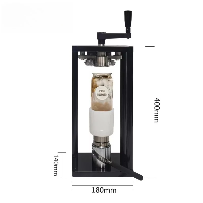 

Manual Rotary Can Sealer Seamer PET Plastic Aluminum Closing Machine Tin Soft Drinks Coffee Beer Bubble Tea Can Sealing Machine