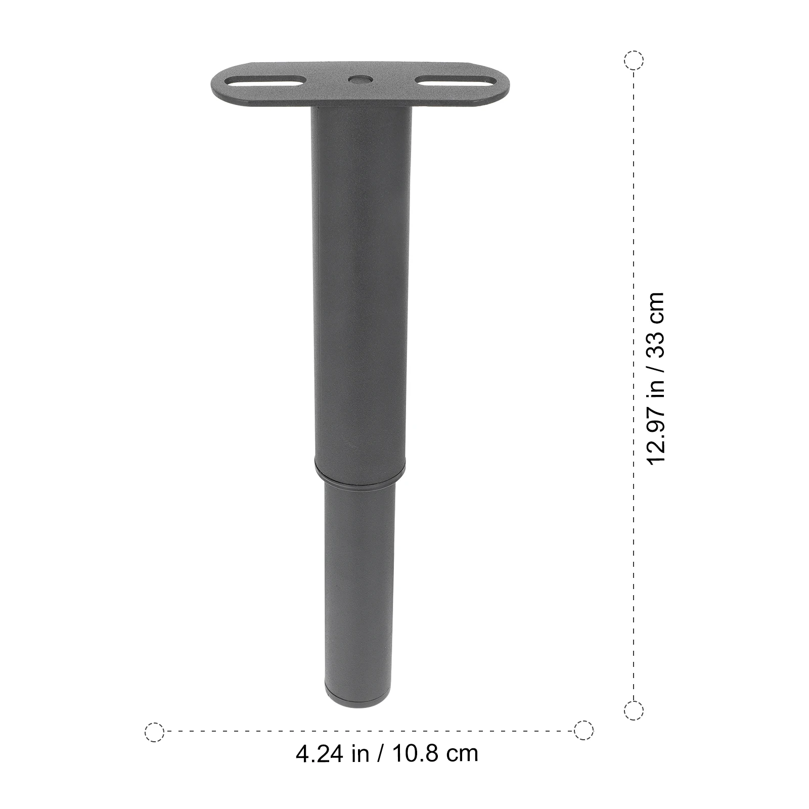

Iron Adjustable Bed Legs Furniture Feet Heavy Duty Support T shaped Metal Black Tripod St for Home Office Sofa Bed