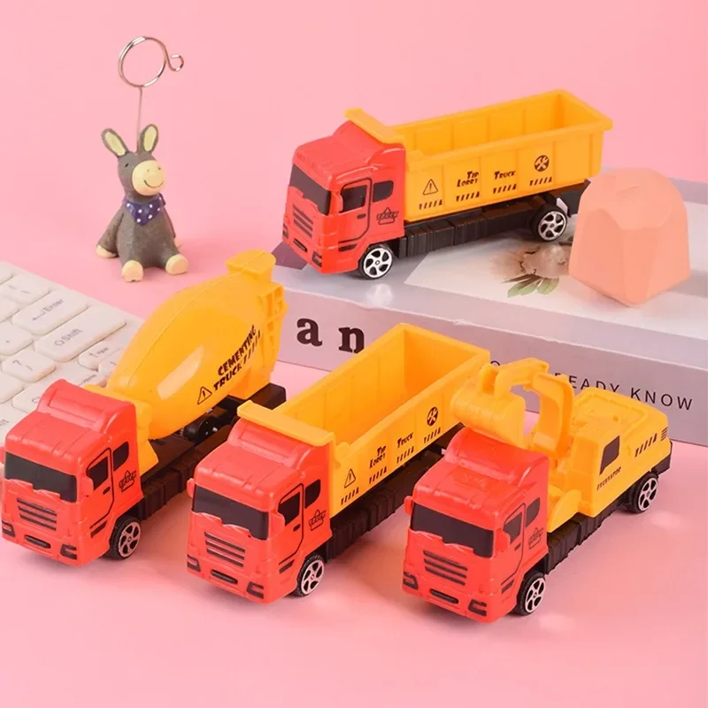 1 stücke Mini Trägheit zurückziehen Druckguss Engineering Auto Fahrzeug LKW Modell pädagogisches Spielzeug für Kinder Junge Geburtstags geschenk