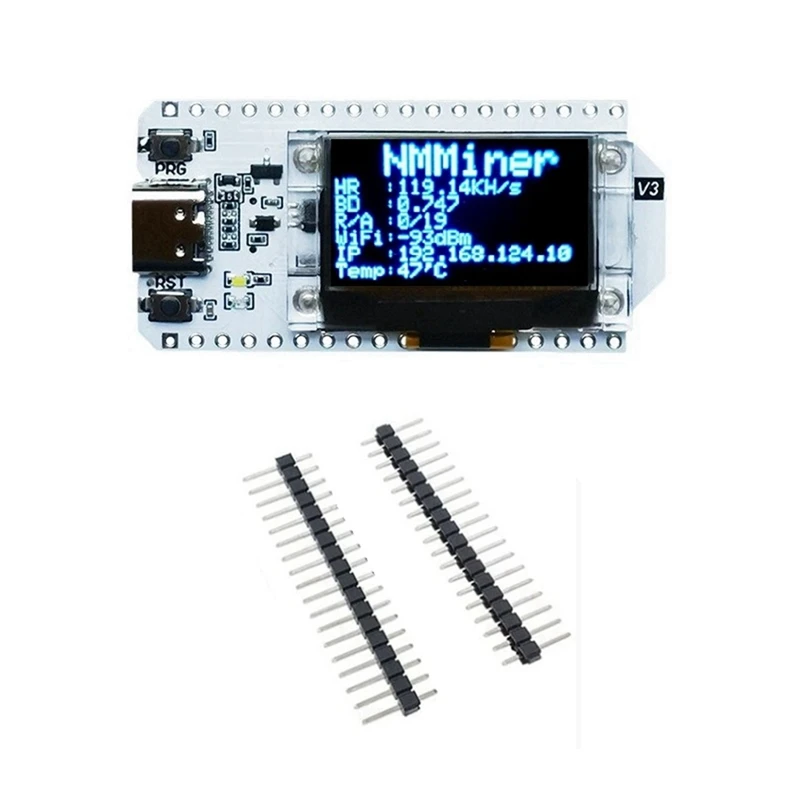 Nerdminer 119KH/S معدل التجزئة 0.96 بوصة شاشة OLED Bitcoin Solo Miner Nerd Miner BTC Lottery Miner