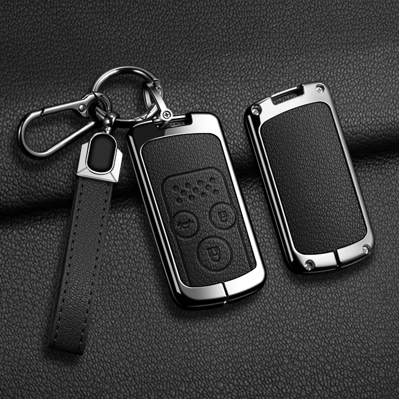 

Suitable for Honda Fit Jazz Shuttle GP2 Spada StepWgn RG1 Freed Spike Ge6 zinc alloy leather car remote key protection case